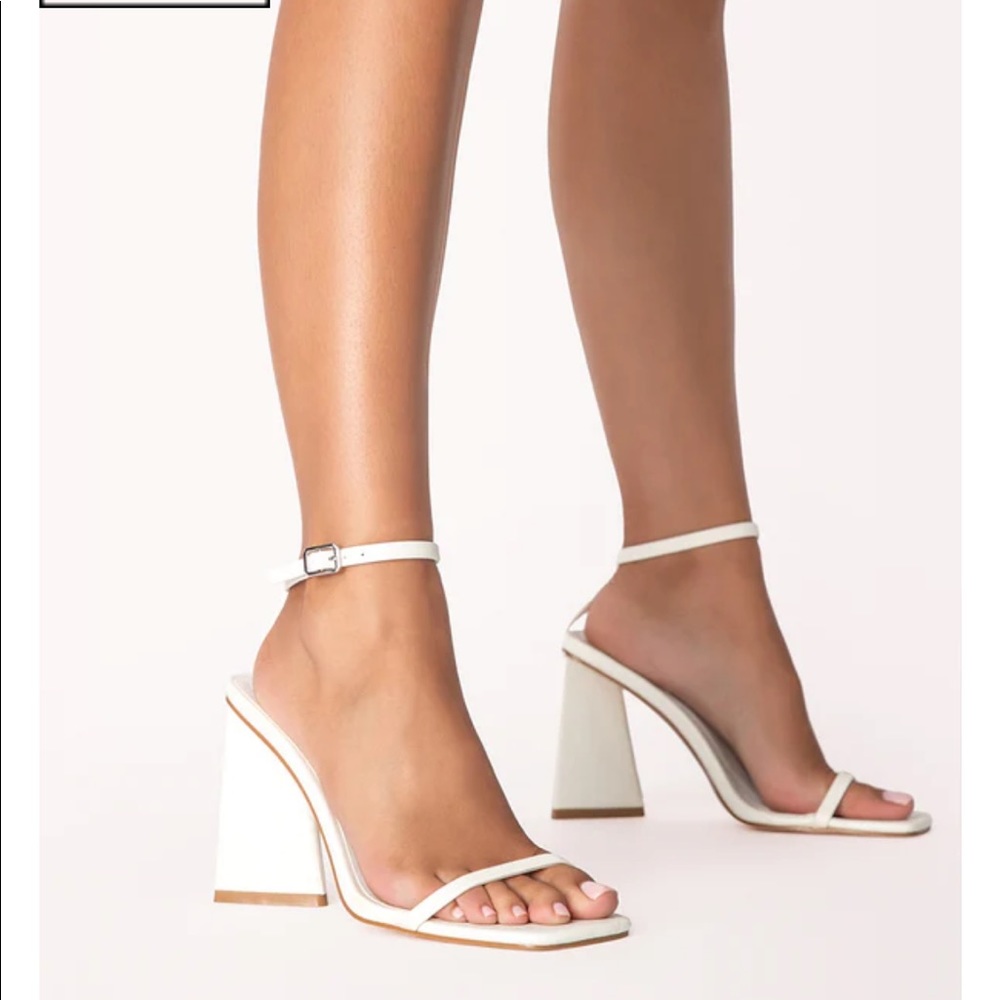 BILLINI Quince White Heels - Size 7 NWT
